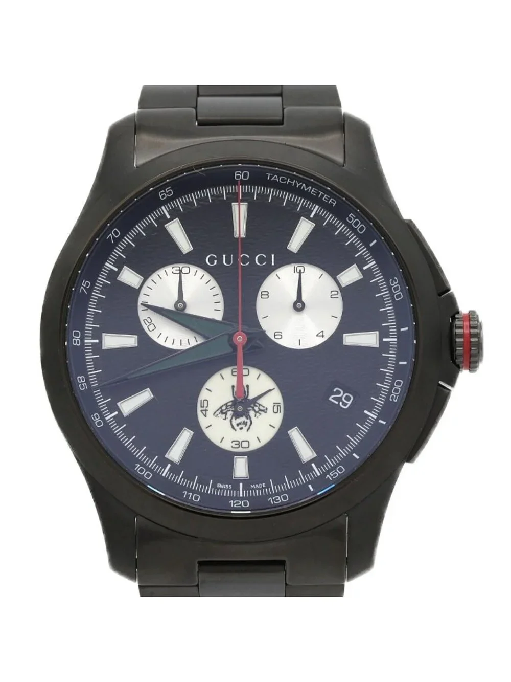 Gucci Timeless Chrono Pvd 126.2 SS Quartz Watch